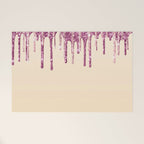 Beautiful Glittered Ice Cream Dripping Pattern Welcome Mat Gallery Image 1