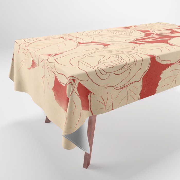 White Roses  Tablecloth Gallery Image 1