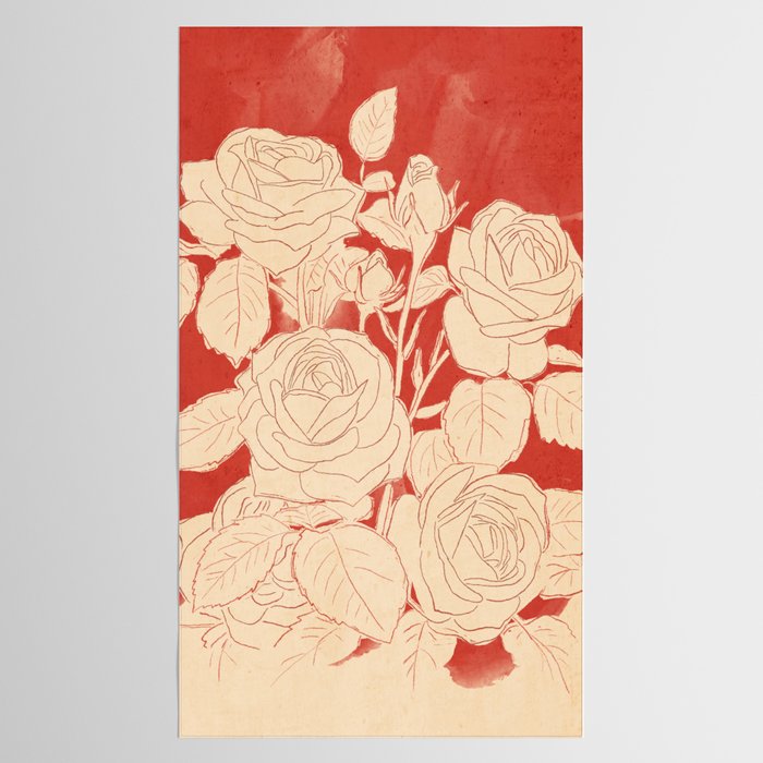 White Roses  Tablecloth Gallery Image 2
