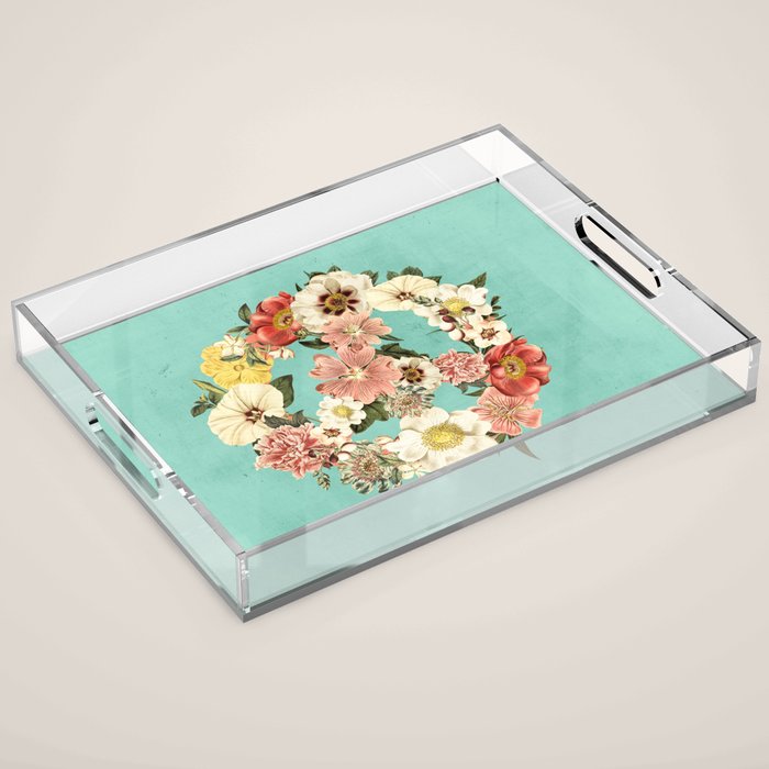 Botanica Peace sign Acrylic Tray Gallery Image 1