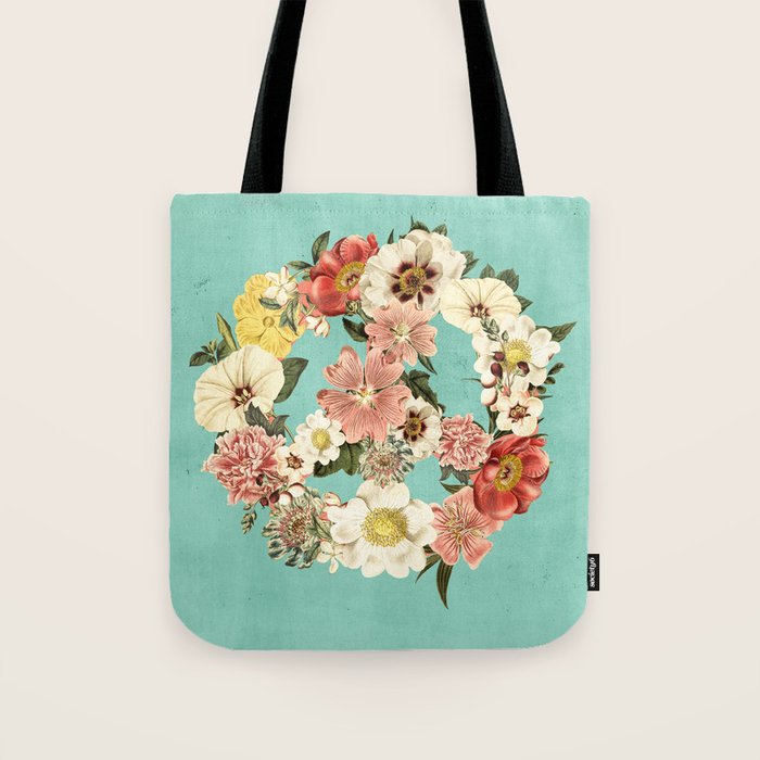 Botanica Peace sign Tote Bag Gallery Image 1