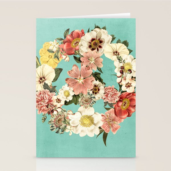 Botanica Peace sign Stationery Card Gallery Image 2
