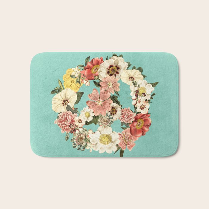 Botanica Peace sign Bath Mat Gallery Image 1
