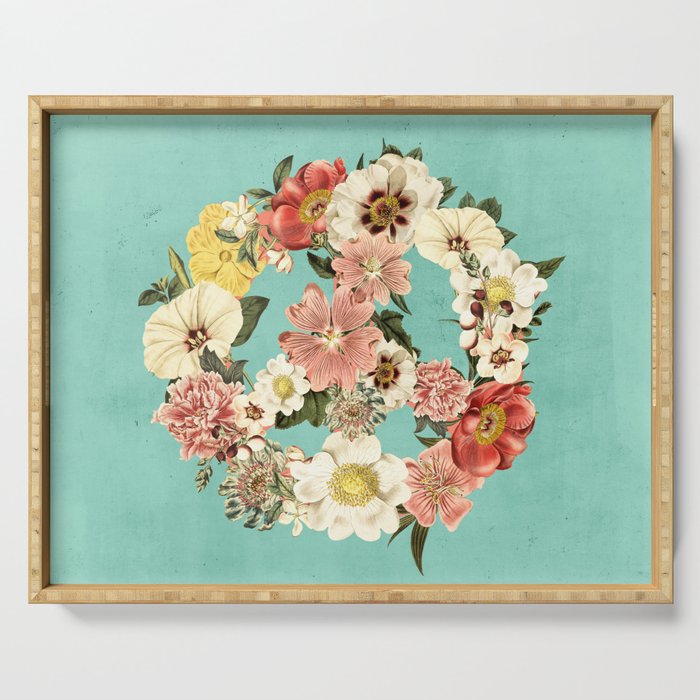 Botanica Peace sign Serving Tray Gallery Image 1