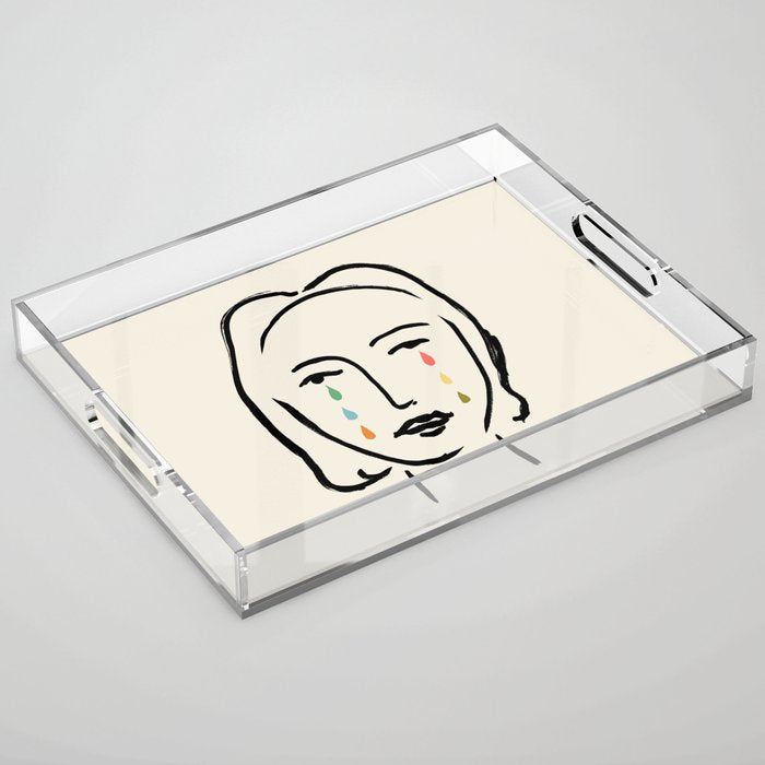 Bright eyes Acrylic Tray Gallery Image 1