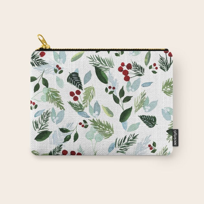 Blue Christmas Carry All Pouch Gallery Image 1