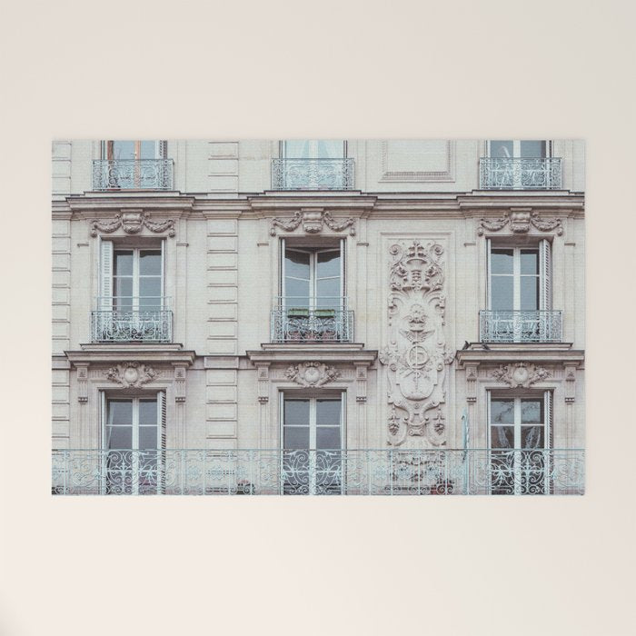 Parisian Architecture - Paris Travel Photography Welcome Mat Gallery Image 1