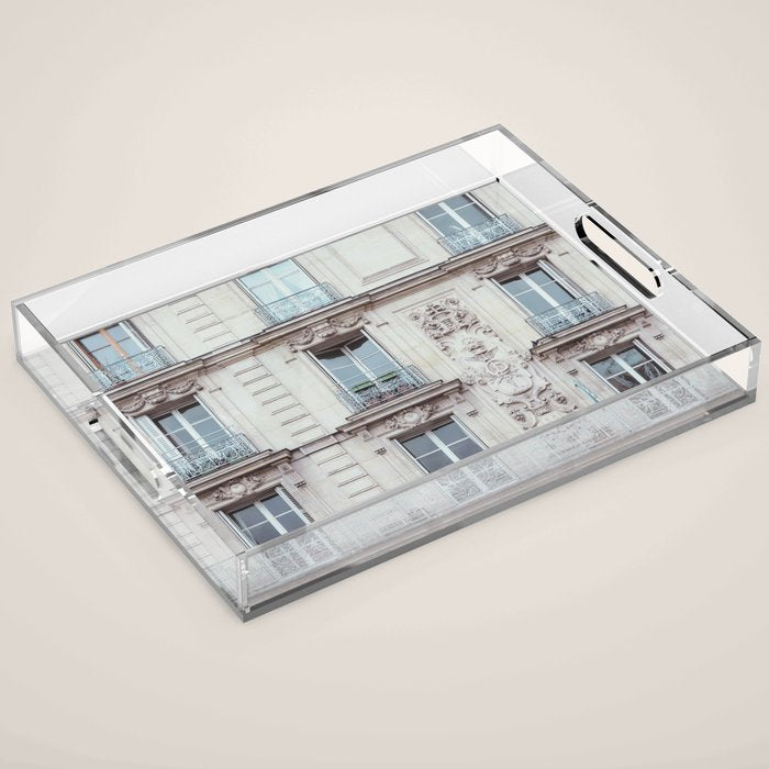 Parisian Architecture - Paris Travel Photography Acrylic Tray Gallery Image 1