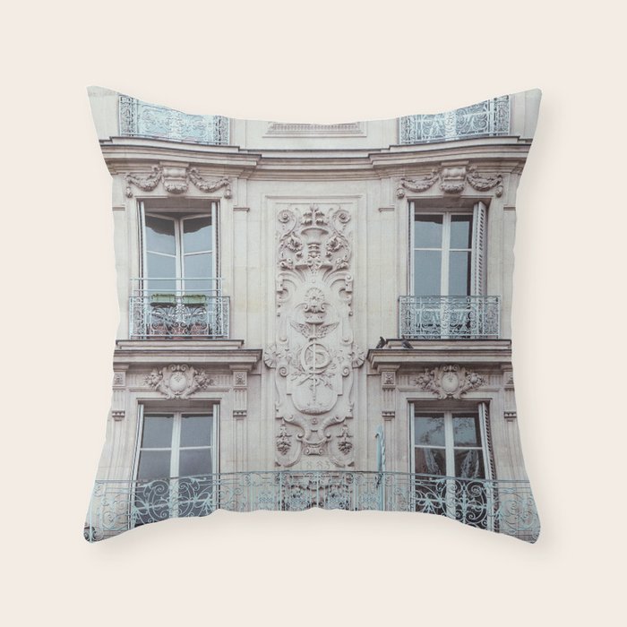 Parisian Architecture - Paris Travel Photography Throw Pillow Gallery Image 6