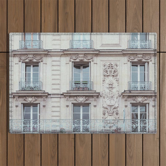 Parisian Architecture - Paris Travel Photography Outdoor Rug Gallery Image 1