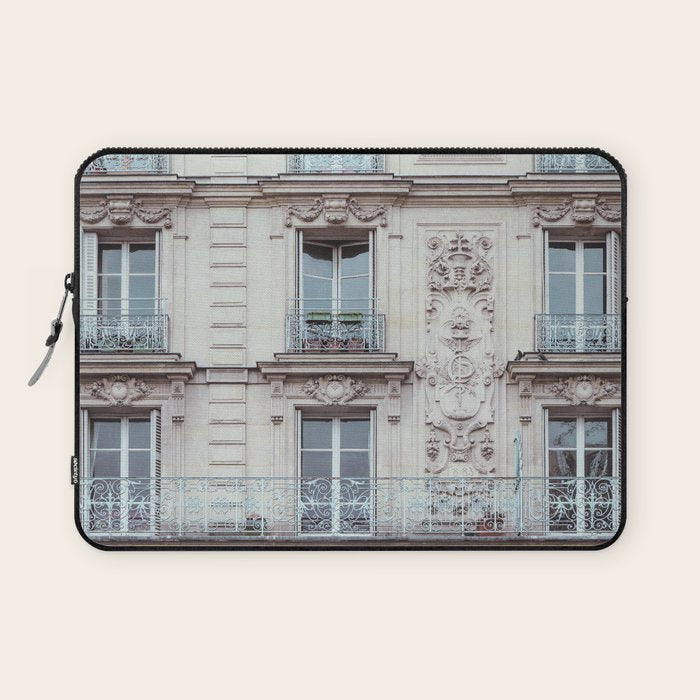 Parisian Architecture - Paris Travel Photography Laptop Sleeve Gallery Image 1