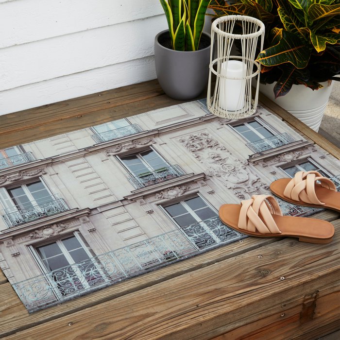 Parisian Architecture - Paris Travel Photography Outdoor Rug Gallery Image 2
