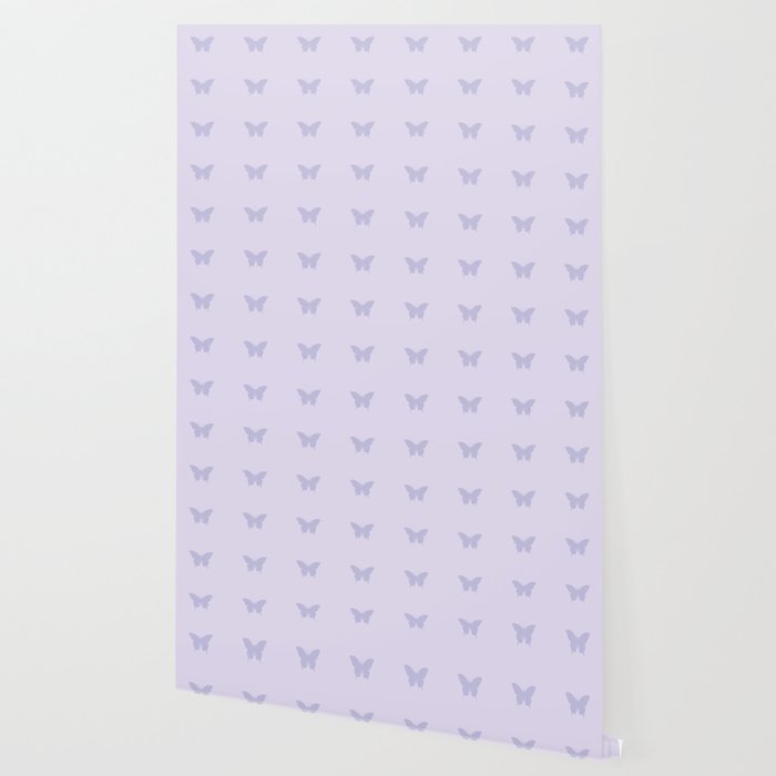 Butterfly Pattern - Lilac Purple Wallpaper Gallery Image 2