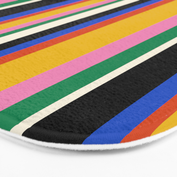 Classic Stripes XIII - Bold Retro Bath Mat Gallery Image 3