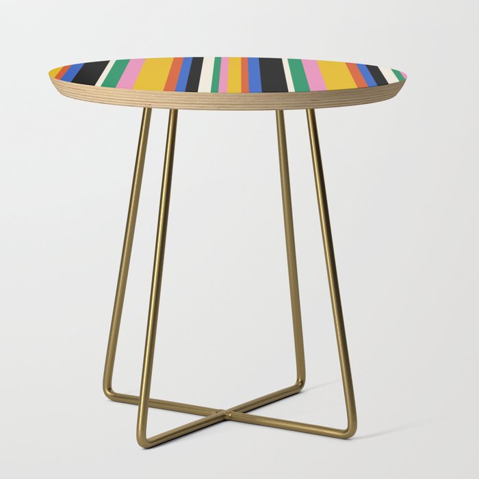 Classic Stripes XIII - Bold Retro Side Table Gallery Image 1