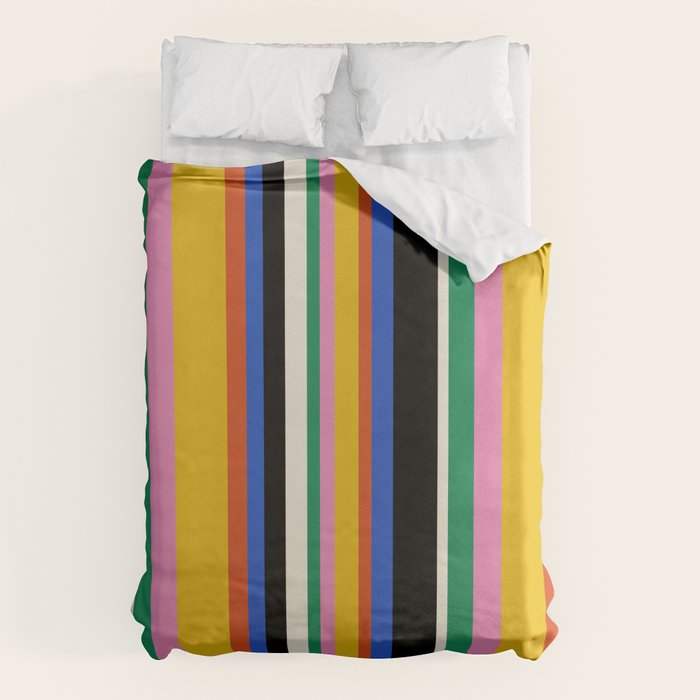 Classic Stripes XIII - Bold Retro Duvet Cover Gallery Image 6