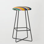 Classic Stripes XIII - Bold Retro Stool Gallery Image 1