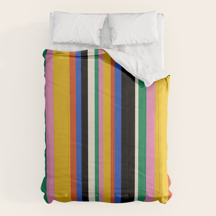 Classic Stripes XIII - Bold Retro Comforter Gallery Image 6