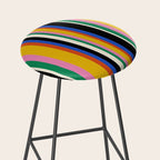 Classic Stripes XIII - Bold Retro Stool Gallery Image 2