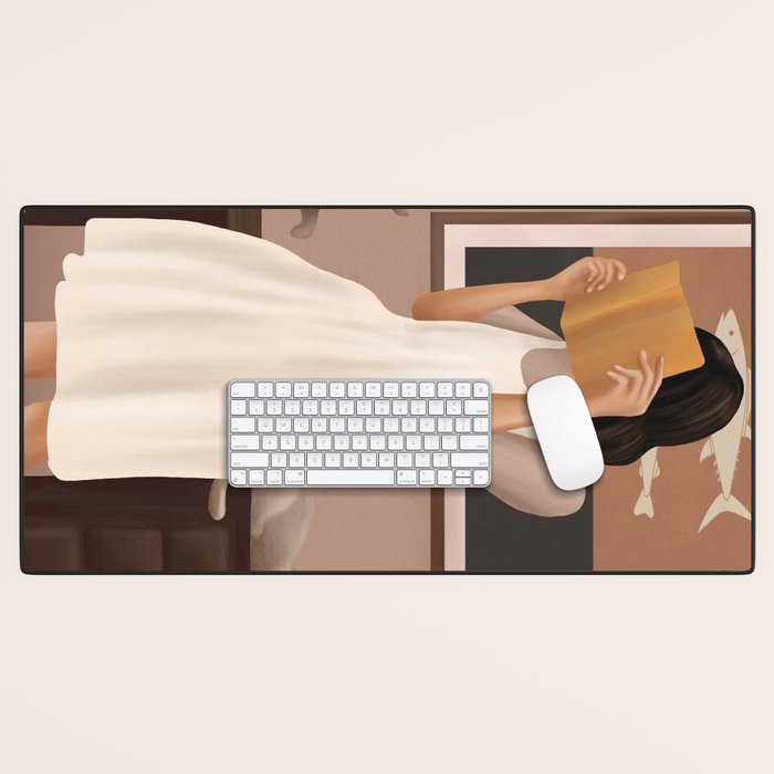 Losing Myself in a Book Desk Mat Gallery Image 1