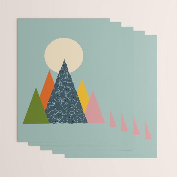 Cat Landscape 13 Wrapping Paper Gallery Image 3
