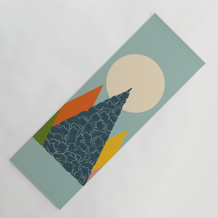 Cat Landscape 13 Yoga Mat Gallery Image 1