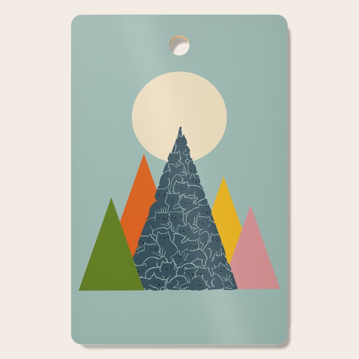 Cat Landscape 13 Cutting Board Gallery Image 1