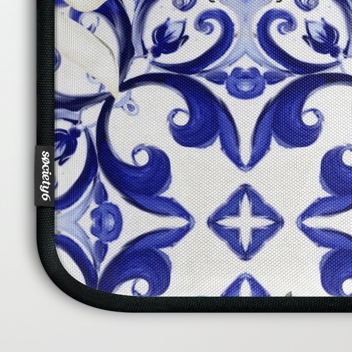 Majolica,summer,lemon,Sicilian style art Laptop Sleeve Gallery Image 3