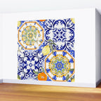Majolica,summer,lemon,Sicilian style art Wall Mural Gallery Image 2