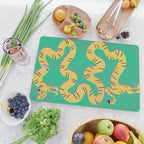 Playful Twisting Tiger Cutting Board Gallery Image 2