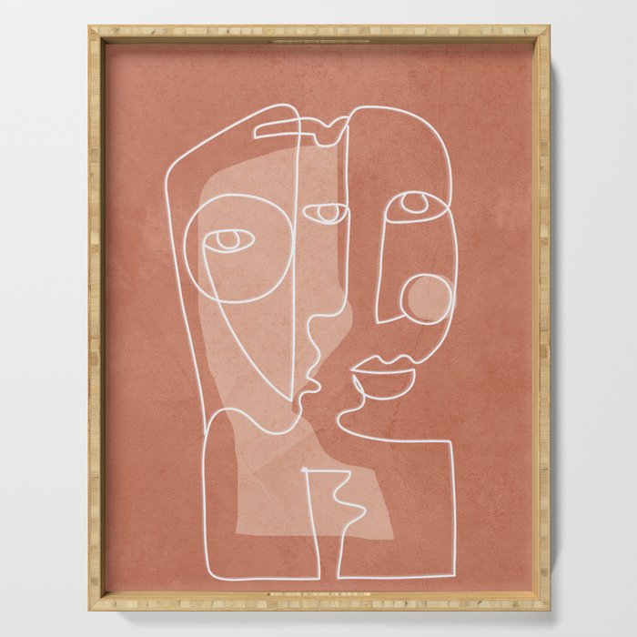 Faces 01 Serving Tray Gallery Image 1