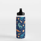 Painted Space Dinosaurs Water Bottle Gallery Image 3