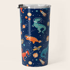 Painted Space Dinosaurs Travel Mug Gallery Image 3