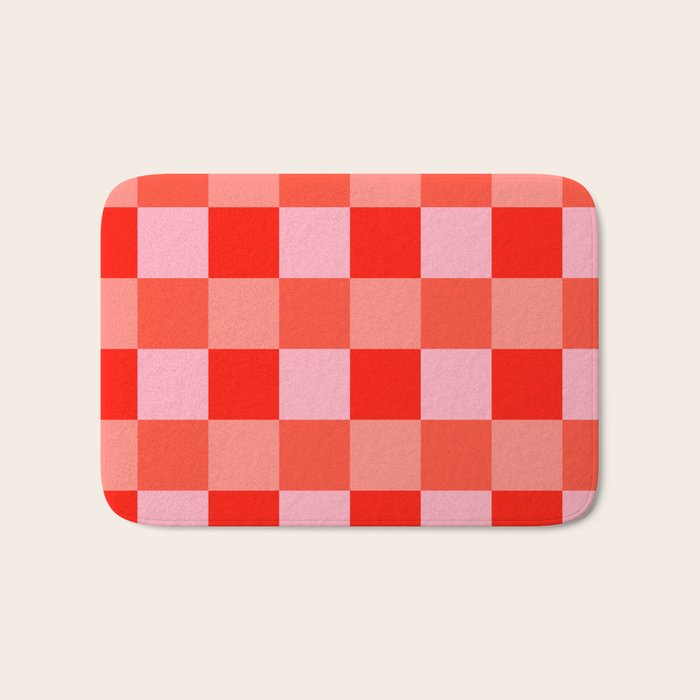 Summer squares Bath Mat Gallery Image 1