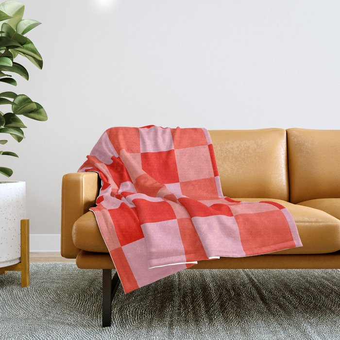 Summer squares Throw Blanket Gallery Image 1