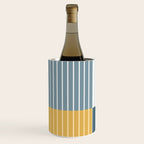Color Block Line Abstract LXVIII Beachy Coastal Wine Chiller Gallery Image 2