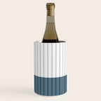 Color Block Line Abstract LXVIII Beachy Coastal Wine Chiller Gallery Image 3