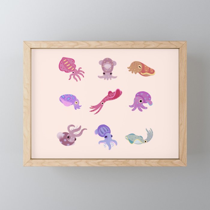 Squids Mini Art Print Gallery Image 1