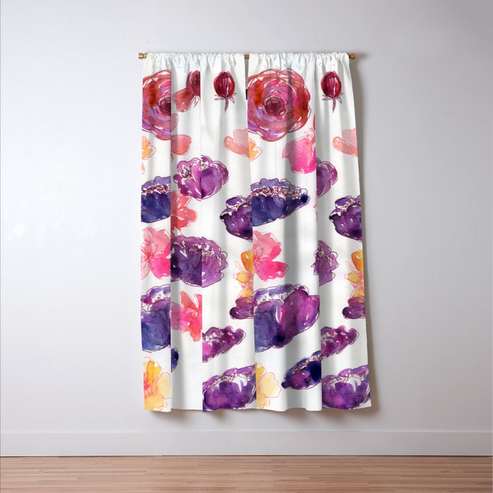 loose flowers N.o 2 Window Curtain Gallery Image 3