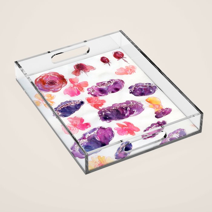 loose flowers N.o 2 Acrylic Tray Gallery Image 1