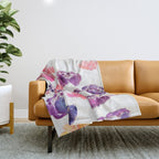 loose flowers N.o 2 Throw Blanket Gallery Image 1