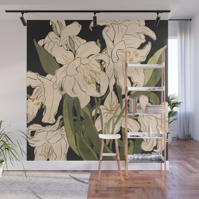 Garden flowers 2 Wall Mural Gallery Image 1