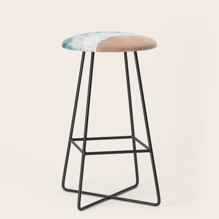 Pink Sand Beach Print Stool Gallery Image 1