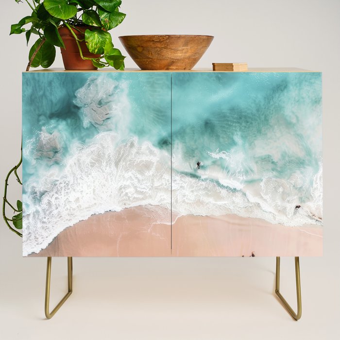 Pink Sand Beach Print Credenza Gallery Image 1