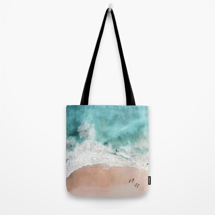 Pink Sand Beach Print Tote Bag Gallery Image 2