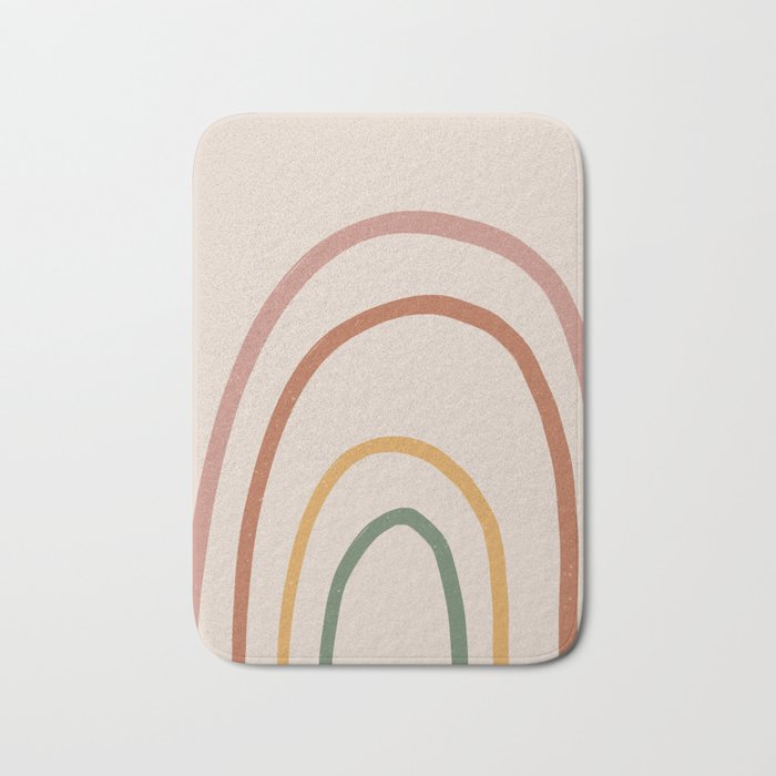 Warm Rainbow Bath Mat Gallery Image 1