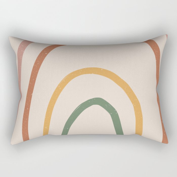 Warm Rainbow Rectangular Pillow Gallery Image 2