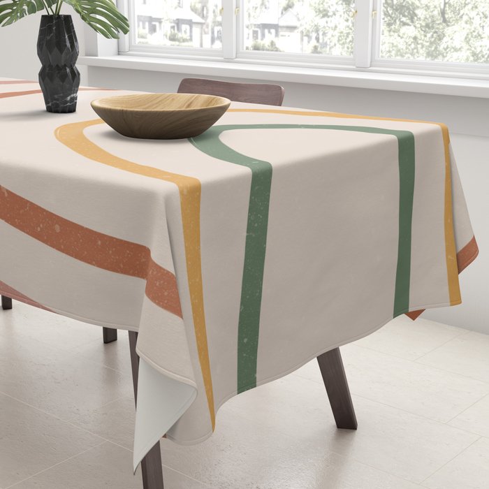 Warm Rainbow Tablecloth Gallery Image 3