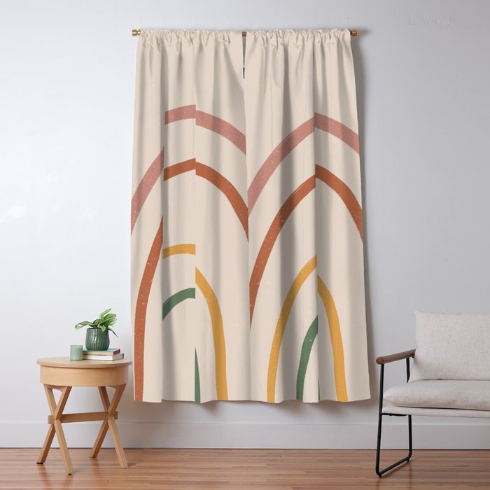 Warm Rainbow Window Curtain Gallery Image 1