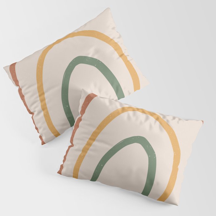 Warm Rainbow Pillow Sham Gallery Image 3